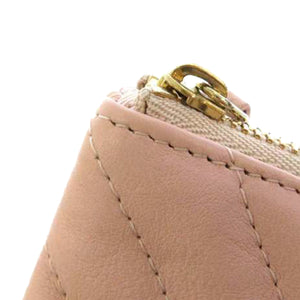 Chevron Leather Clutch Bag Pink - Bag Religion