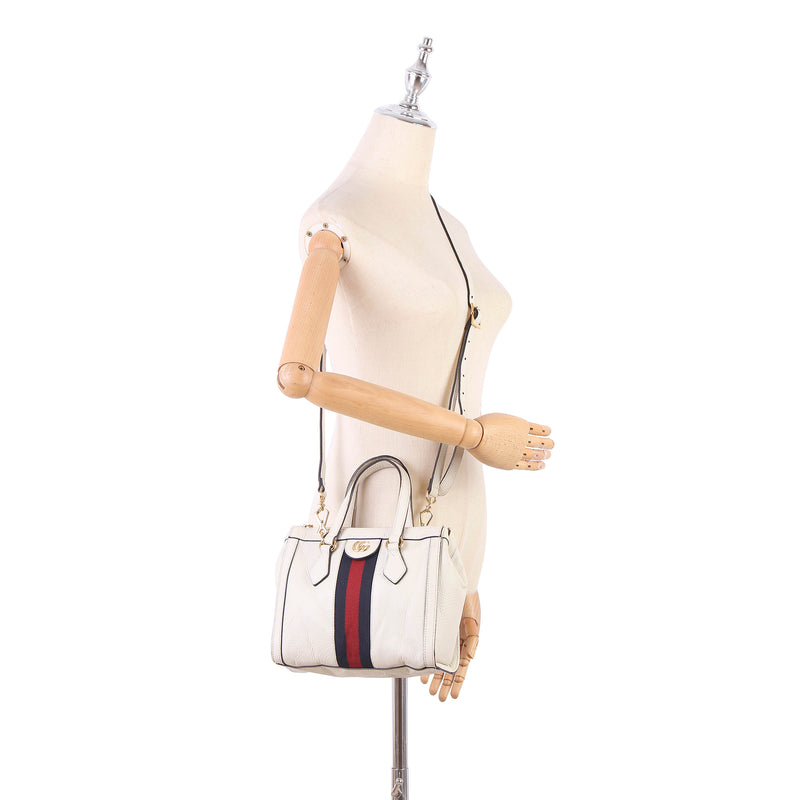 Ophidia Leather Satchel White - Bag Religion