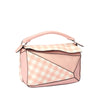 Puzzle Leather Satchel Pink - Bag Religion