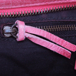 Motocross Classic City Lambskin Leather Satchel Pink - Bag Religion
