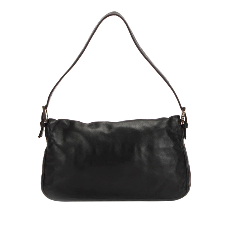 Leather Mamma Baguette Black - Bag Religion