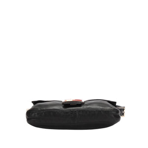 Leather Mamma Baguette Black - Bag Religion
