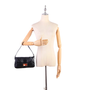 Leather Mamma Baguette Black - Bag Religion