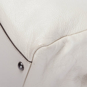 Peekaboo Leather Satchel White - Bag Religion