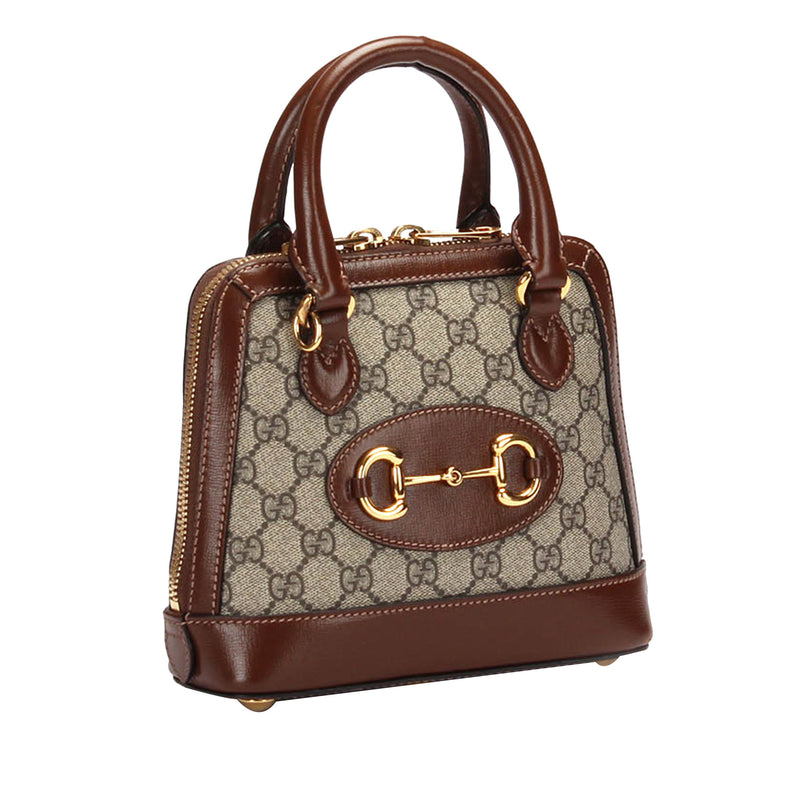 GG Supreme Horsebit Satchel Brown - Bag Religion