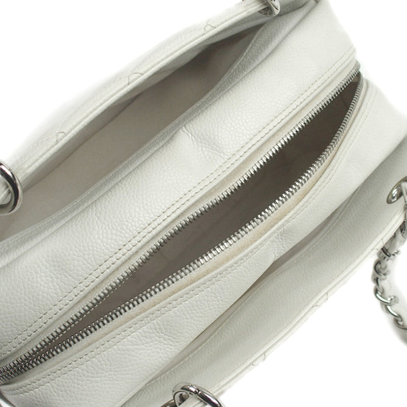 Chanel Vintage - Caviar Petit Timeless Shopping Tote Bag - White Ivory -  Caviar Leather Handbag - Luxury High Quality