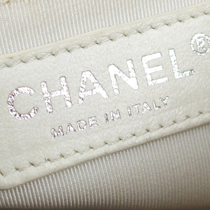 Chanel Caviar Petite Timeless Shopping Tote White