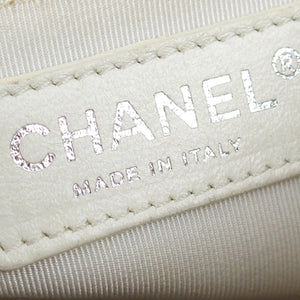 Chanel Caviar Petite Timeless Shopping Tote White