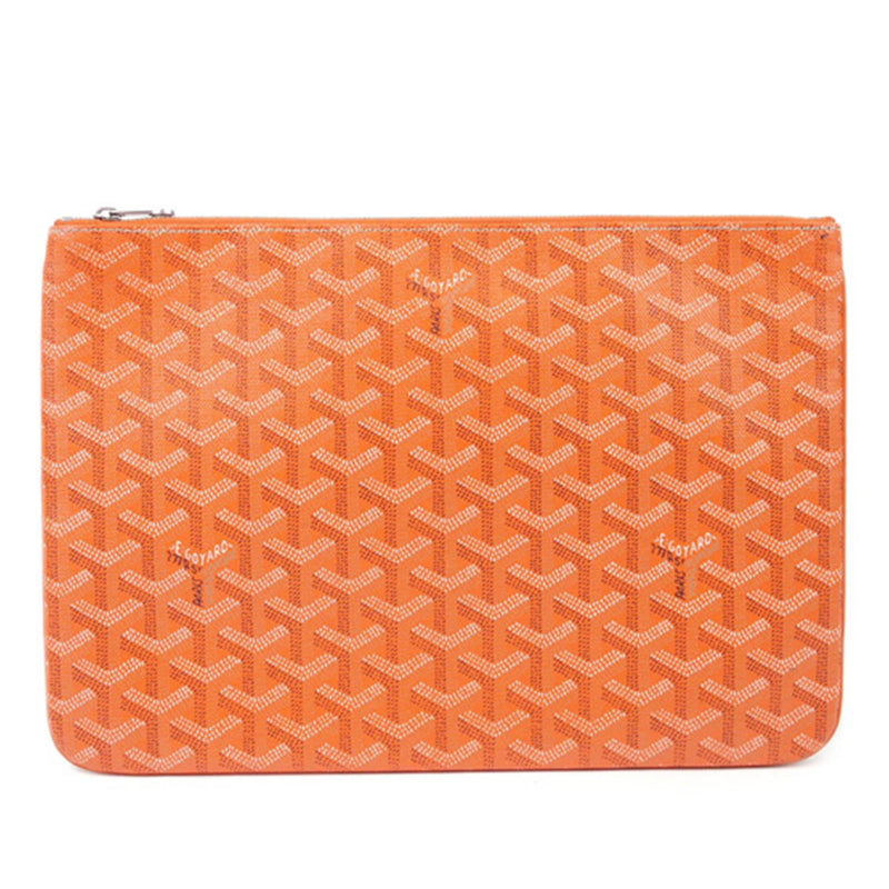 Goyard Black Goyardine Coated Canvas Senat MM Clutch