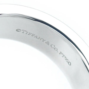 Double Milgrain Platinum Ring Silver