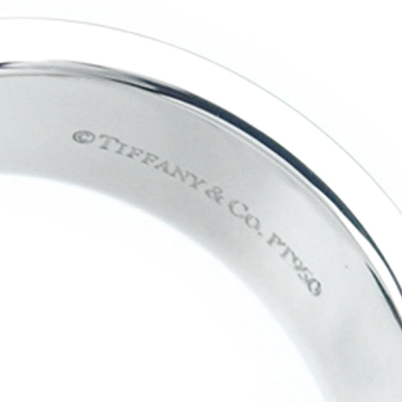 Double Milgrain Platinum Ring Silver