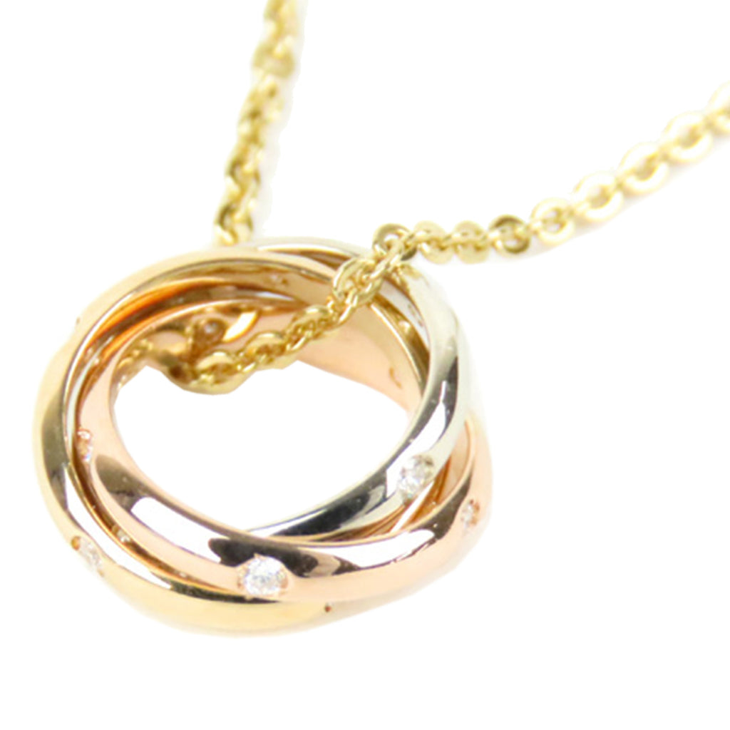 Diamond Trinity Necklace Gold