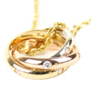 Diamond Trinity Necklace Gold