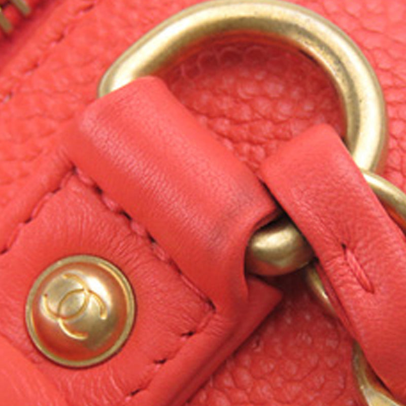 Vanity Case Red Caviar Leather CC Filigree