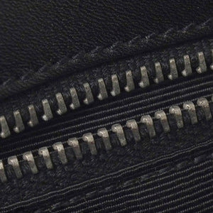 Black Cassandre Shopping Leather Tote Bag
