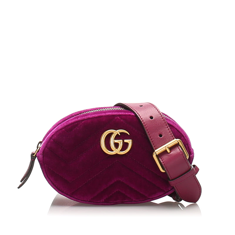 GG Marmont Belt Bag Purple GHW