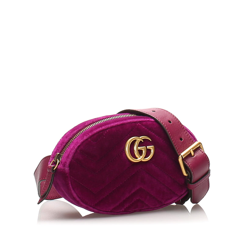 GG Marmont Belt Bag Purple GHW