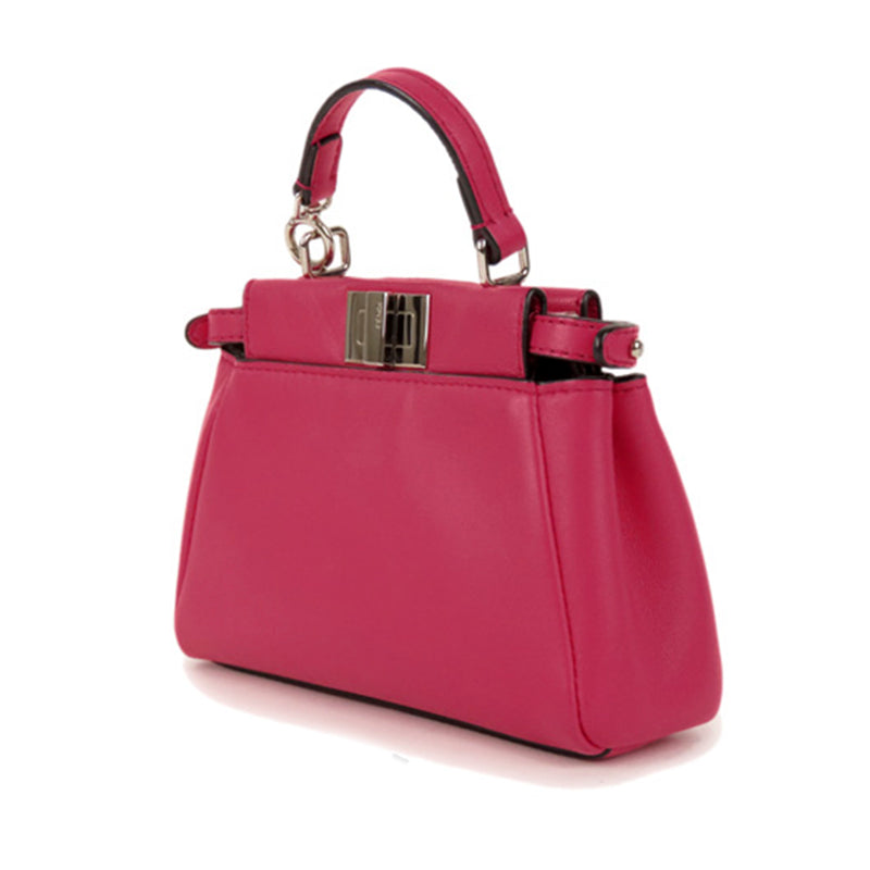 Mini Peekaboo Leather Satchel Pink - Bag Religion