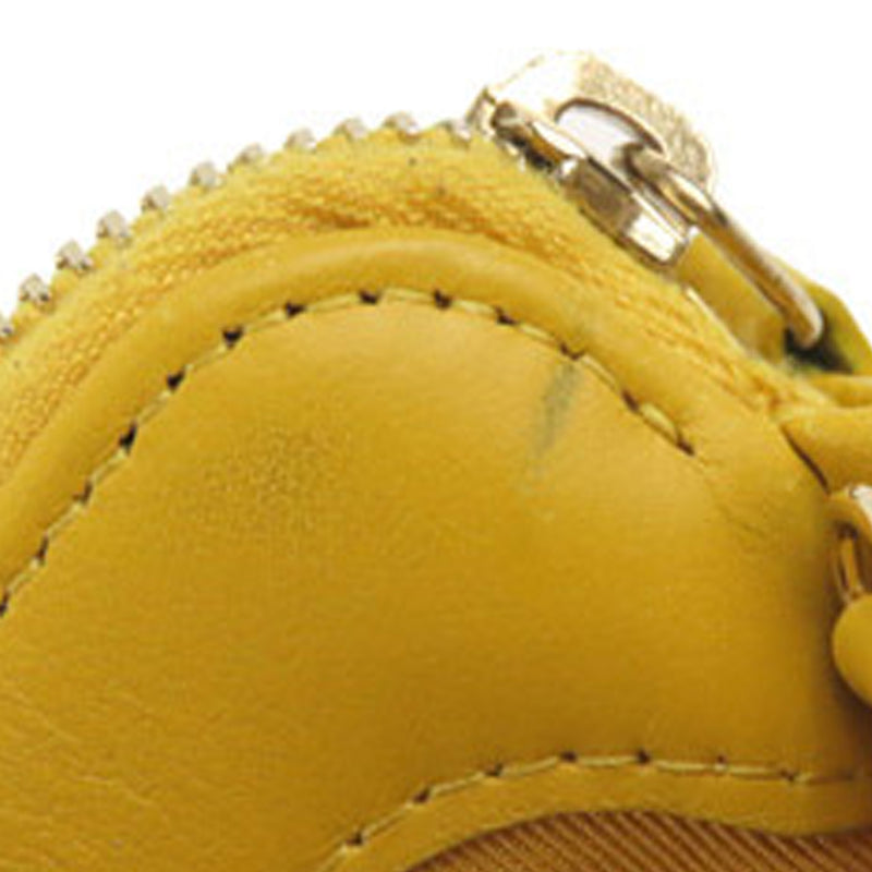 CC Caviar Leather Wallet on Chain Yellow - Bag Religion