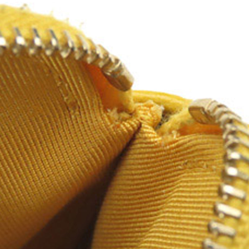 CC Caviar Leather Wallet on Chain Yellow - Bag Religion