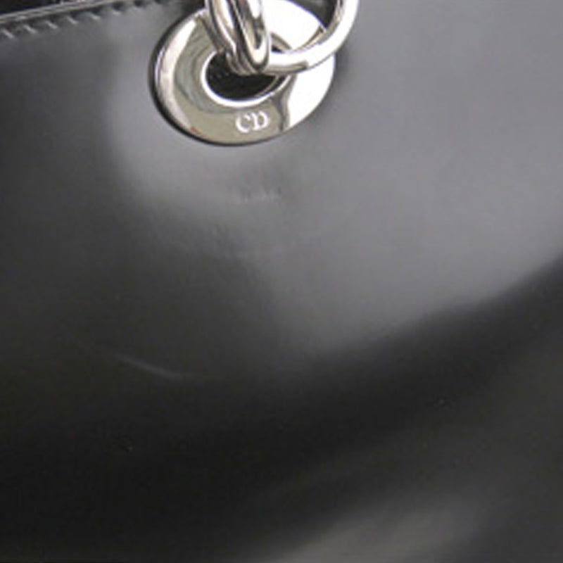 Medium Lady Dior Leather Satchel Black - Bag Religion