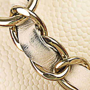 CC Timeless Caviar Leather Satchel White - Bag Religion