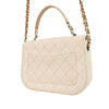 CC Timeless Caviar Leather Satchel White - Bag Religion