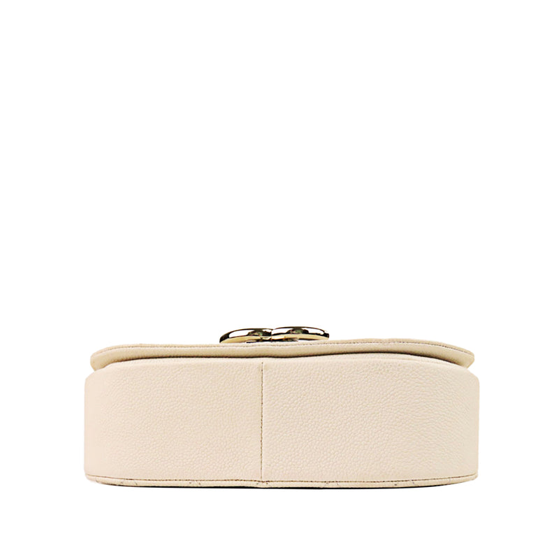 CC Timeless Caviar Leather Satchel White - Bag Religion