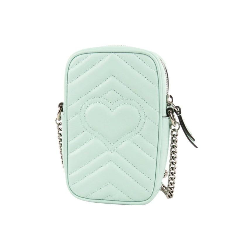 GG Marmont Matelasse Leather Crossbody Bag Green - Bag Religion