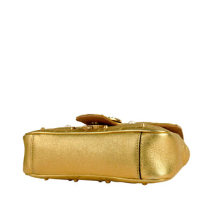 GG Marmont Matelasse Mini Leather Crossbody Bag Gold - Bag Religion