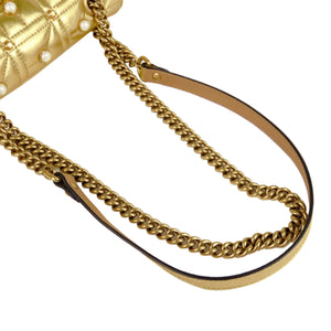 GG Marmont Matelasse Mini Leather Crossbody Bag Gold - Bag Religion