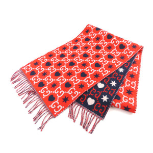 GG Wool Scarf Red - Bag Religion