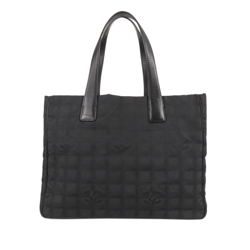 New Travel Line Nylon Tote Bag Black - Bag Religion