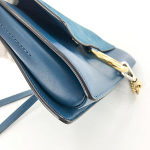 Small Faye Satchel in Blue