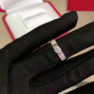 Love Solitaire 18K White Gold Diamond .25ct Ring 51mm