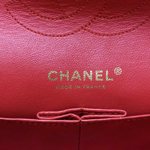 Timeless Classic Calfskin Double Flap Red Bag