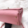 Calfskin Chevron Chic Top Handle Bag Small