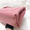 Calfskin Chevron Chic Top Handle Bag Small