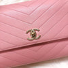 Calfskin Chevron Chic Top Handle Bag Small