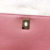 Calfskin Chevron Chic Top Handle Bag Small