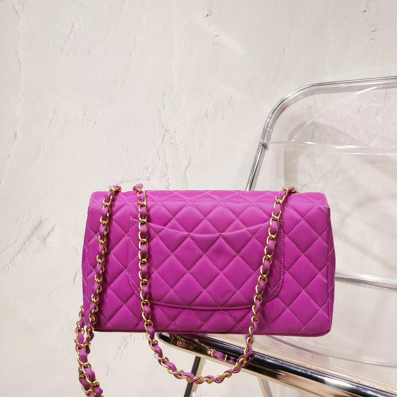 Vintage Canvas Classic Flap Magenta