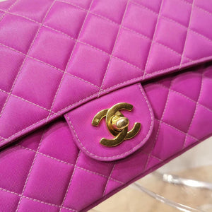 Vintage Canvas Classic Flap Magenta