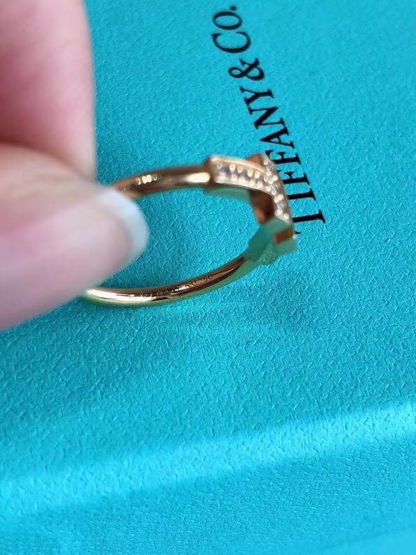Tiffany T Gold Diamond Wire Ring