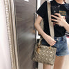 Studded Supple Lady Dior Medium Tote in Gold