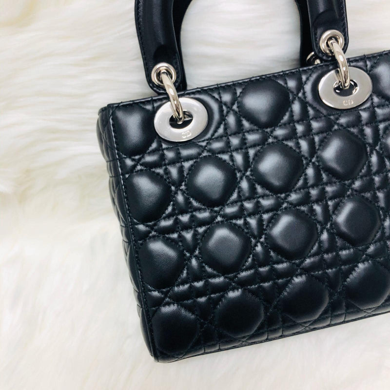 Cannage Lambskin Lucky Badges My Lady Dior Black