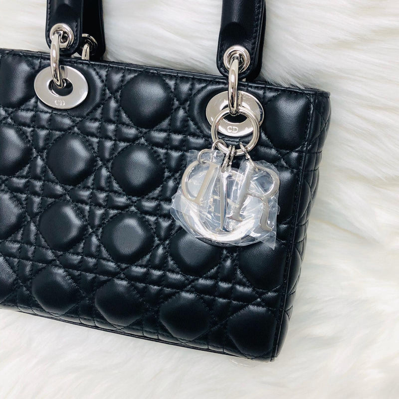 Cannage Lambskin Lucky Badges My Lady Dior Black