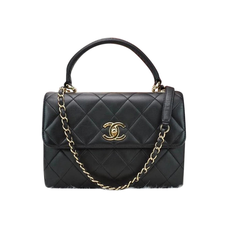 Trendy CC Small Black Flap Bag