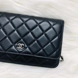 WOC Quilted Lambskin Leather with Burgundy Interior