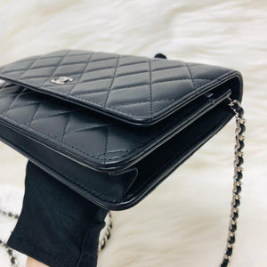 WOC Quilted Lambskin Leather with Burgundy Interior