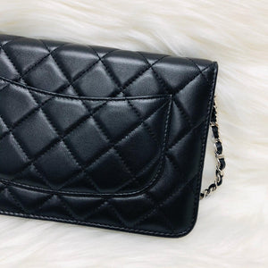 WOC Quilted Lambskin Leather with Burgundy Interior